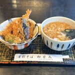 松栄庵 - 合せ天重温かいお蕎麦
