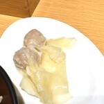 #新宿地下ラーメン - ワンタン2個。