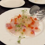 ブリボン - 鯛のカルパッチョ