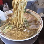 まよさわ - ストレート麺　スープとの絡み