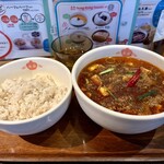 香家 - 麻辣麺ライスセット1330円