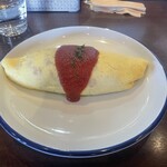 猫のせなか - オムライス（ケチャップ）1,000円