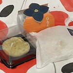 栗ここん 恵那川上屋 - 料理写真:出来立て栗きんとん、ひなたぼっこ、栗豆餅