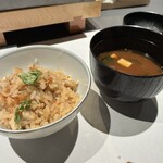  icHi - 水素水での炊き込みご飯、赤だし味噌汁