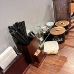 新横浜ラーメン博物館 - 卓上調味料など