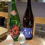 創作和食 たちうお - 司牡丹と文佳人 
      （日本酒 高知県）
