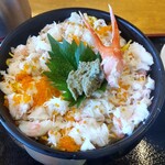 水橋食堂 漁夫 - 紅ズワイ丼