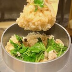 創作和食 たちうお - 地鶏ときのこの釜飯