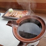 見晴茶屋 兎月 - 小鍋仕立てのつゆ