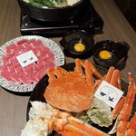 すき焼き ズワイガニ・タラバガニ食べ放題 和牛とカニ 三条河原町店 - 