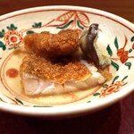 お料理 ちゃとら - 甘鯛のあられ揚げ　木耳の天ぷら