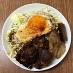 恵比寿 スタンド富士 - チャーシューエッグ