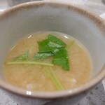ココトラ - お通し【締め】｢お味噌汁&(出汁大根汁)｣合わせて[400円]！