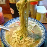 博多とんこつ 天神旗 - 超博多（細麺替玉）