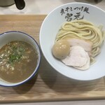 煮干しつけ麺 宮元 - 味玉極濃煮干しつけ麺
