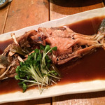 能登の夜市 - カワハギの煮付け