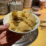 六本木 大皿焼肉 老中 - ポルチーニの土鍋ご飯