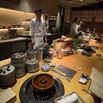 六本木 大皿焼肉 老中 - 店内