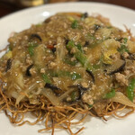 鳳仙花 - 挽肉野菜ヤキソバ