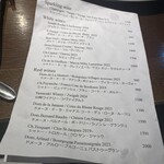 le bistrot des bleus - ドリンクメニュー