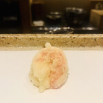 日本橋 蕎ノ字 - ④ 巻海老、背開き