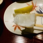 日本橋 蕎ノ字 - ⑨ 愛媛産雷烏賊（紋甲烏賊）：断面