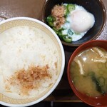 すき家 - 料理写真:まぜのっけ朝食