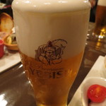 かんだ光壽 - 生ビールはエビス