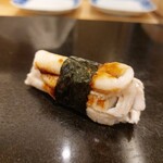 菊水鮓 - 蒸し穴子