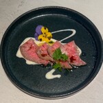 和牛料理 蓮 - 和牛カルパッチョ