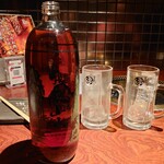 焼肉の家 いちえん - まさかのウーロン茶が1L!(*’ω’ﾉﾉﾞ☆ﾊﾟﾁﾊﾟﾁ