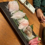 炭火海鮮 danよしの - 刺身の盛り合わせ　5種盛り