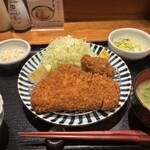 とんかつ 田 - とんかつ　カキフライ1個
