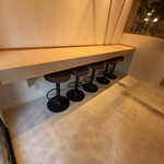 軍鶏拉麺 飛天 - 現在未使用の壁向きカウンター5席