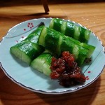 味処霧島 - 最後はモロキューでさっぱりと〆ました