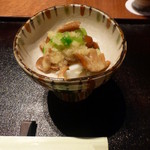 祇園 さゝ木 - 2014年11月　2度目の訪問　もんごういか・なめこ・りんごのすりおろし・リンゴ酢