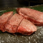 焼肉マル - ☆上タンステーキ(≧▽≦)/～♡☆