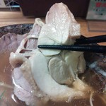 麺遊心 - 麺遊心ラーメン￥720の鶏チャーシュー（H26.12.5撮影）