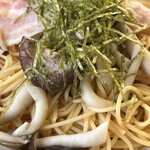 きみっく - かんずり味きのこ・ベーコンスパゲッティ