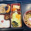 あみもと - 日替弁当＋ミニうどん(温)