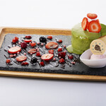 豊洲 ふくらすずめ - ～いちごの贅沢プレート～天空の抹茶®パンケーキ