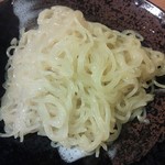 麺遊心 - 替え玉のもっちり真空熟成多加水（極細）麺。＋￥40（低加水自家製麺は無料（H26.12.5撮影）