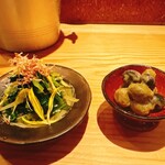 たん焼きと小皿 - 