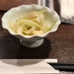 ジャズクラブダフネ - イカとセロリのオイル漬け：500円