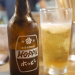 もつ焼き ウッチャン 新宿思い出横丁 - ホッピーセット