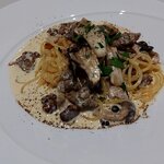 リストランテ ラ ソリア - 自家製サルシッチャときのこのスパゲッティ（2025.11）