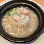 バーミヤン - 料理写真:本ずわい蟹あんかけ土鍋チャーハン