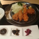 仙台かき徳 - ミックスフライ定食A