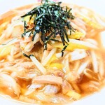 味楽 - しっかりと味付けされた、具沢山の"ネギソバ"。