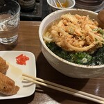 葉隠 - 竹(野菜と母像老のかき揚・若布入り)900円